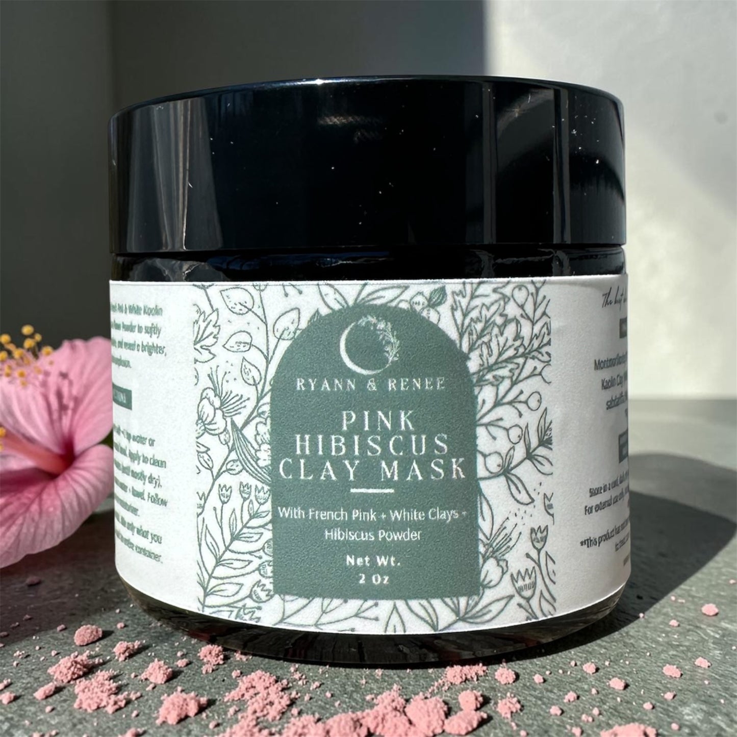 Pink Hibiscus Clay Mask